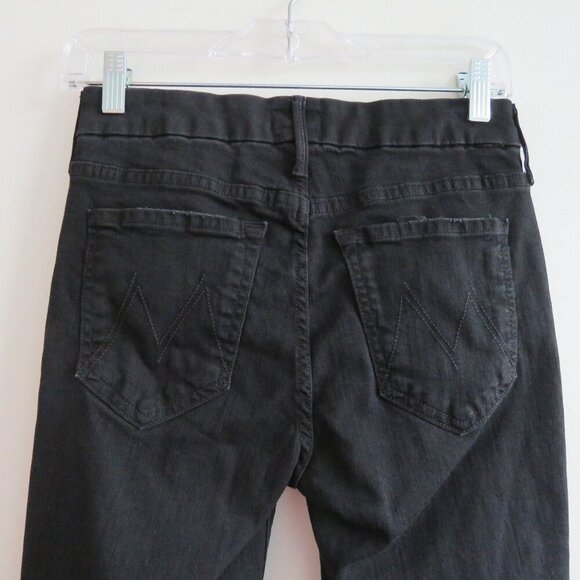 MOTHER Looker Ankle Fray Jeans in Guilty as Sin - Size 24 - Picture 10 of 14